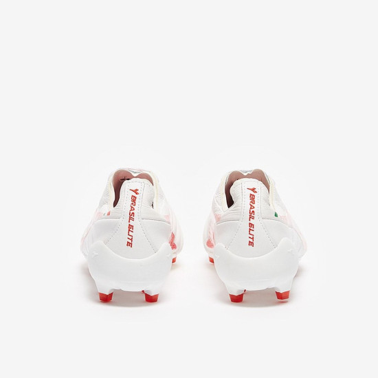 Sepatu Bola Diadora B-Elite Italia Tech FG White Milano Red 101178799-C9981