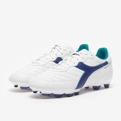 Sepatu Bola Diadora Brasil Academy FG White Navy 101179603-C2433