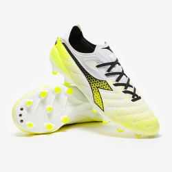 Sepatu Bola Diadora B-Elite Tech FG White Black Fluo Yellow 101179598-C5702