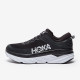 Sepatu Lari Hoka Mens Bondi 7 Black White 1110518-BWHT