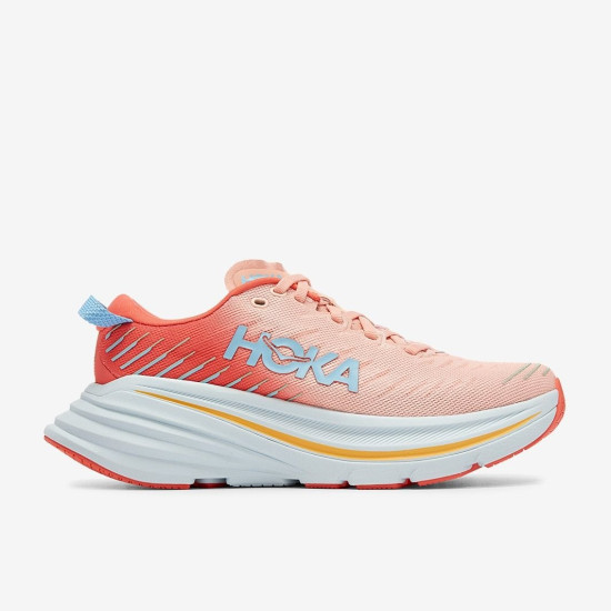 Sepatu Lari Womens Hoka Bondi X Camellia Peach Parfait 1113513-CPPF