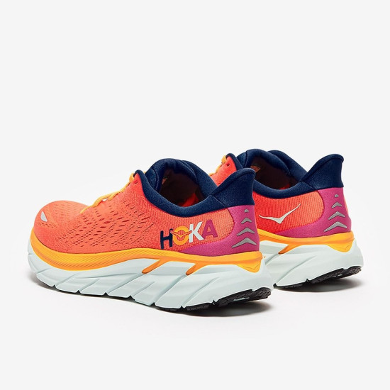 Sepatu Lari Womens Hoka Clifton 8 Fiesta Bluing 1119394-FBLN