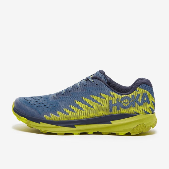 Sepatu Lari Hoka Torrent 3 Bluesteel Dark Citron 1127914-BDCT