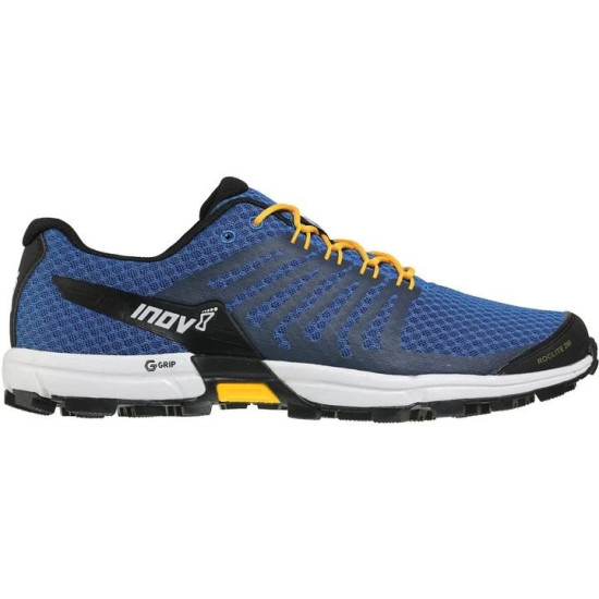 Sepatu Lari Inov-8 Roclite G 290 Trail Blue Yellow 000809-BLYW-7.5