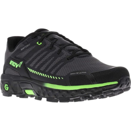 Sepatu Lari Inov-8 Roclite Ultra G 320 Trail Black Green 001079-BKGR-M-01-7.5