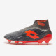 Sepatu Bola Lotto Solista 100 III Gravity SG Cool Grey Orange Fluo 211627-5JK