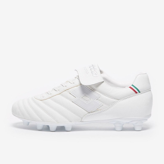 Sepatu Bola Lotto Stadio Made In Italy FG White 213655-1XE