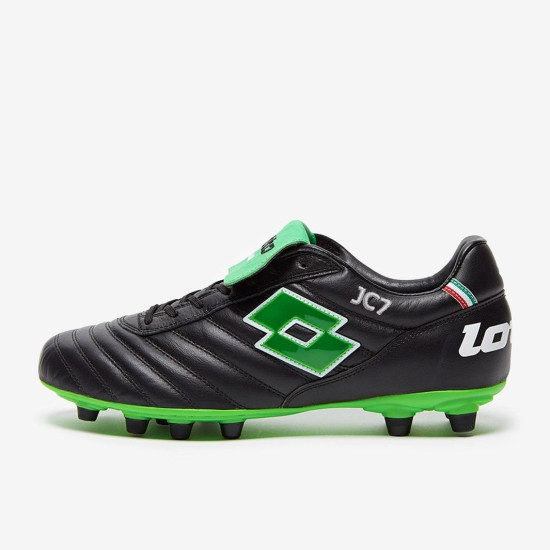 Sepatu Bola Lotto Stadio Made In Italy FG Black Spring Green 215017-1NI