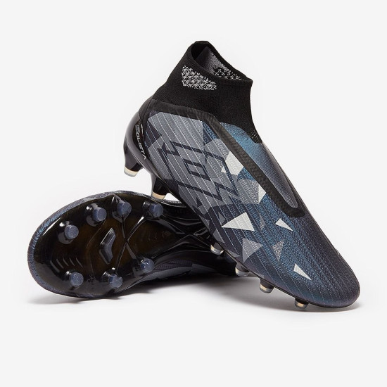 Sepatu Bola Lotto Solista 100 IV Grafity FG Black Asphalt Vapor Gray 216459-8DR