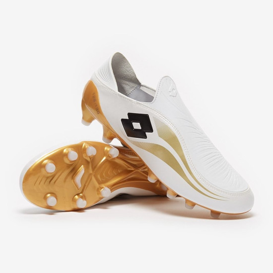 Sepatu Bola Lotto Zhero Gravity Limited Edition White Gold 217095