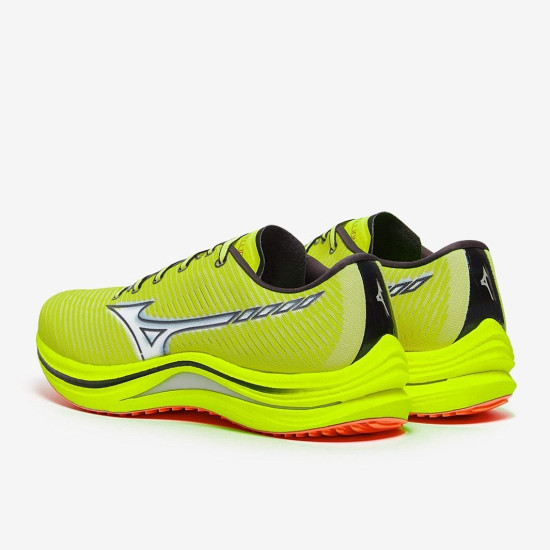 Sepatu Lari Mizuno Wave Rebellion Neo Lime White Neon Flame J1GC2117-02