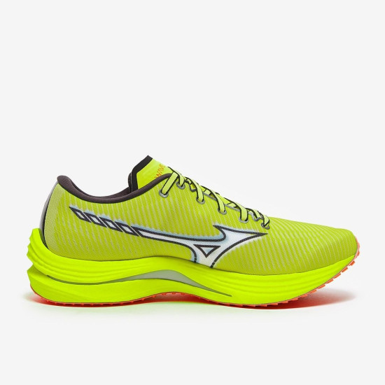 Sepatu Lari Mizuno Wave Rebellion Neo Lime White Neon Flame J1GC2117-02