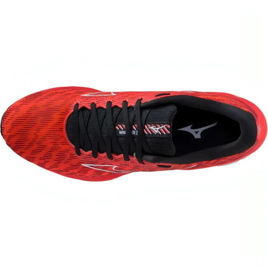 Sepatu Lari Mizuno Wave Rider 26 Ignition Red White Black J1GC2203 06-7.5