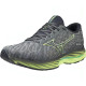 Sepatu Lari Mizuno Wave Rider 26 Ultimate Grey Neon Lime Ebony J1GC2203 10-7