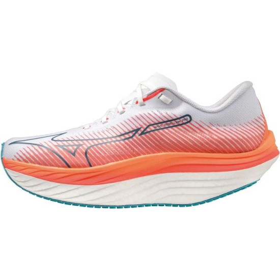 Sepatu Lari Mizuno Wave Rebellion Pro White Silver Soleil J1GC2317 01-6