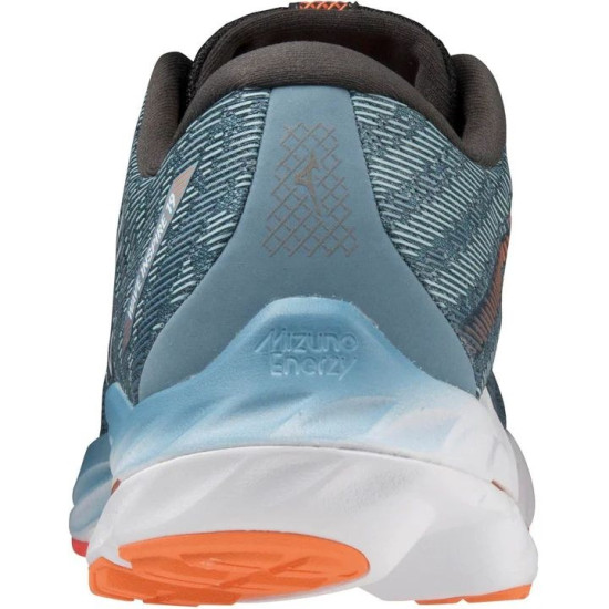 Sepatu Lari Mizuno Wave Inspire 19 Provincial Blue White Light Orange J1GC2344 01-7