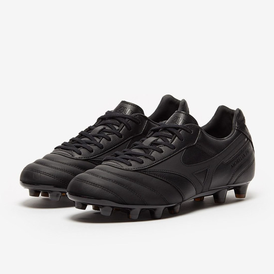 Sepatu Bola Mizuno Morelia II Pro FG Black Black Iridescent P1GA2213-99