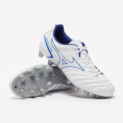 Sepatu Bola Mizuno Monarcida Neo II Select FG White Reflex Blue P1GA2225-25