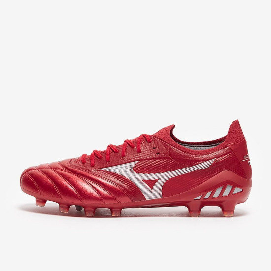 Sepatu Bola Mizuno Morelia Neo III ß Elite FG High Risk Red White High Risk Red P1GA2291-60