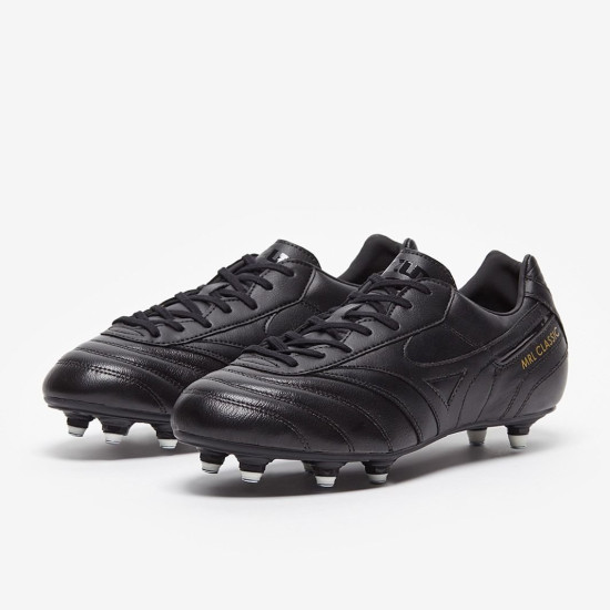 Sepatu Bola Mizuno Morelia Classic SI Black Black Black P1GC1815-00