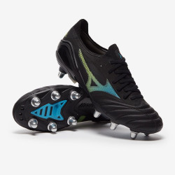 Sepatu Bola Mizuno Morelia Neo 3 ß Elite SG Mix Black Blue Atoll P1GC2092-18