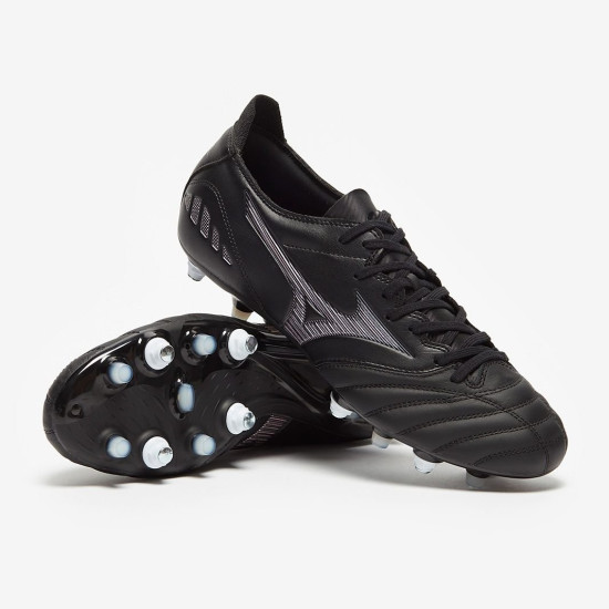 Sepatu Bola Mizuno Morelia Neo III Pro Mix  SG Black Iridescent Black P1GC2283-99