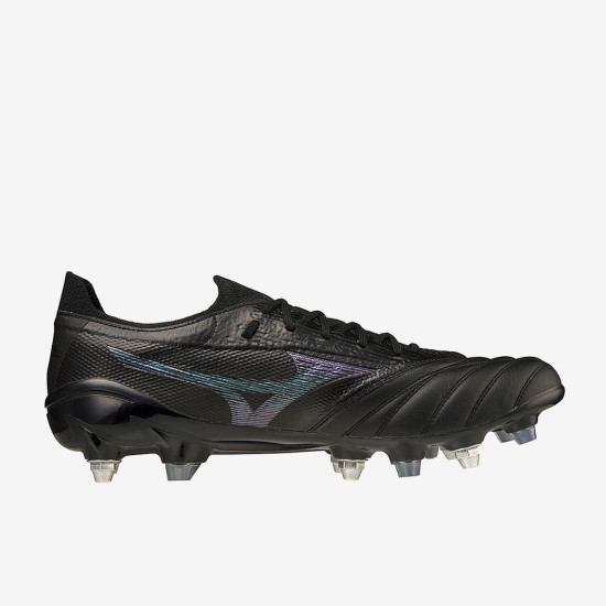 Sepatu Bola Mizuno Morelia Neo III ß Elite Mix SG Black Iridescent Black P1GC2291-99