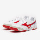 Sepatu Futsal Mizuno Morelia Sala Classic IN White High Risk Red Q1GA2102-62