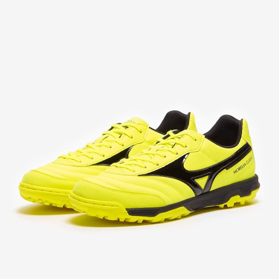 Sepatu Futsal Mizuno Morelia Sala Classic Turf Safety Yellow Black Q1GB2202-45