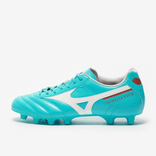 Sepatu Bola Mizuno Morelia II Club Blue Curacao Snow White  P1GA2316-25