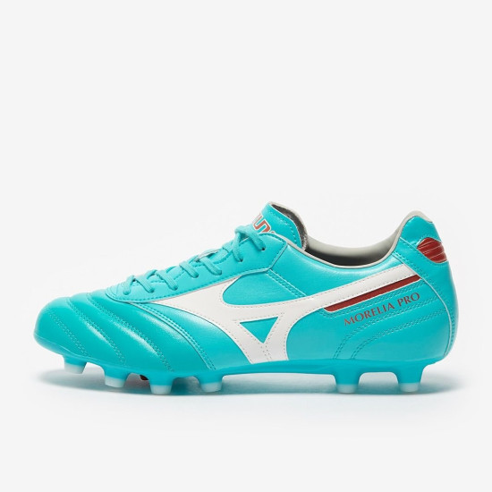 Sepatu Bola Mizuno Morelia II Pro Blue Curacao Snow White  P1GA2313-25