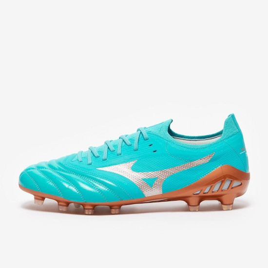 Sepatu Bola Mizuno Morelia Neo III Beta Elite Blue Curacao Galaxy Silver Red P1GA2391-25