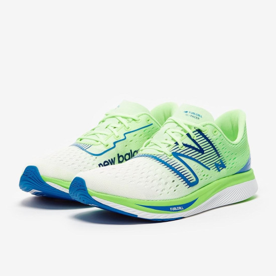 Sepatu Lari New Balance FuelCell Super Comp Pacer White Green MFCRRLW