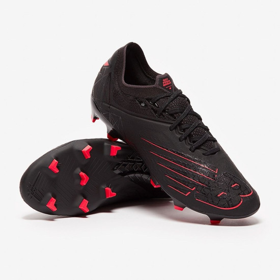 Sepatu Bola New Balance x Raheem Sterling Shadow of my Dreams FG Black Phantom Electric Red MSF1FBR6