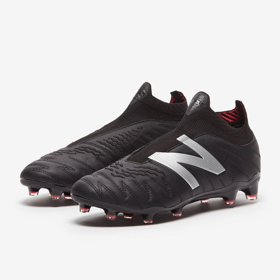 Sepatu Bola New Balance Tekela 3+ Pro Leather FG Black Alpha Pink MSTKFB35