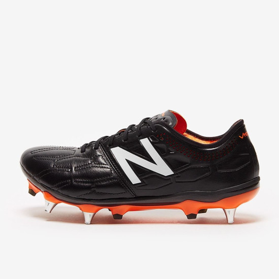 Sepatu Bola New Balance Visaro 2.0 K-Leather SG Black MSVRKSTT