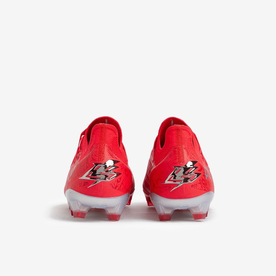 Sepatu Bola New Balance Furon 7 FG Bukayo Saka x Signature Edition Red Chrome SF1FBS1