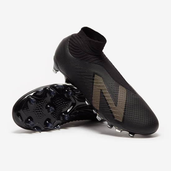 Sepatu Bola New Balance Tekela V4 Pro FG Black Gold ST1FBK4