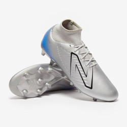 Sepatu Bola New Balance Tekela V4 Magique FG Silver Bright Lapis ST3FSB4