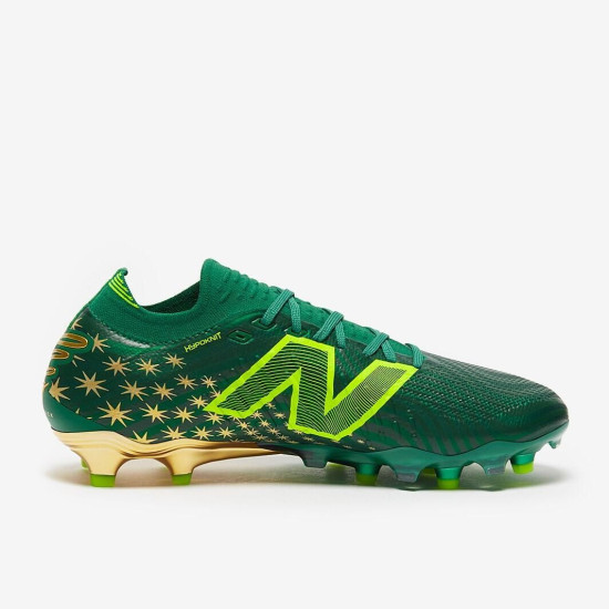 Sepatu Bola New Balance Tekela V4 Pro x Endrick FG Low Green ST1FLEIE