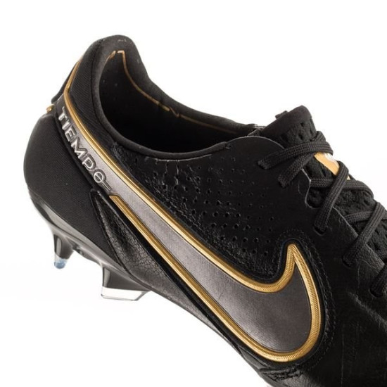 Sepatu Bola Nike Tiempo Legend 9 Elite FG Shadow Black Gold CZ8482-007