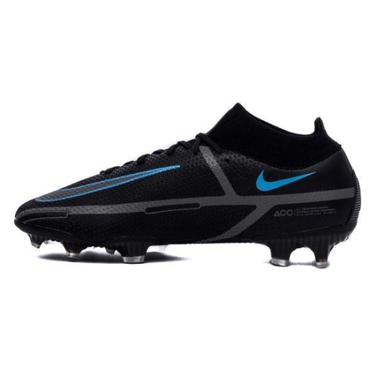 Sepatu Bola Nike Phantom GT 2 Elite DF FG Renew Black Iron Grey CZ9889-004