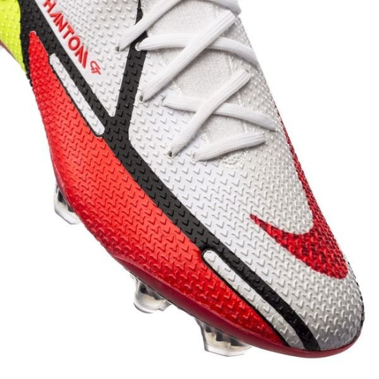 Sepatu Bola Nike Phantom GT 2 Elite DF FG Motivation White Bright Crimson Volt Black CZ9889-167