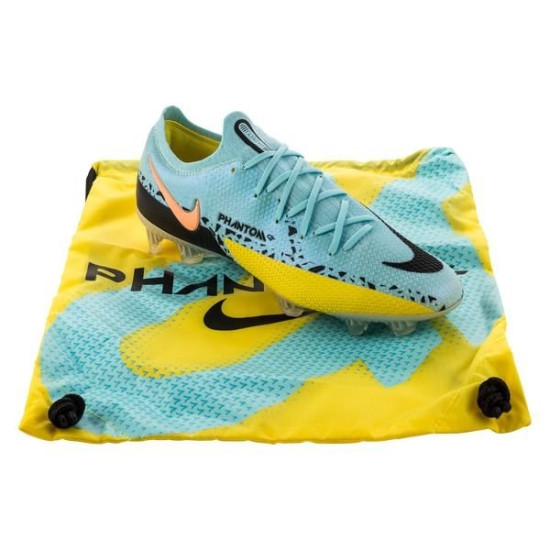 Sepatu Bola Nike Phantom GT 2 Elite FG Lucent Glacier Ice Black Yellow Strike CZ9890-407