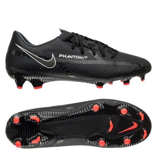 Sepatu Bola Nike Phantom GT 2 Academy MG Shadow Black Dark Smoke Grey Summit White DA4433-001