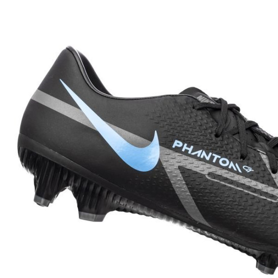 Sepatu Bola Nike Phantom GT 2 Academy MG Renew Black Iron Grey DA4433-004