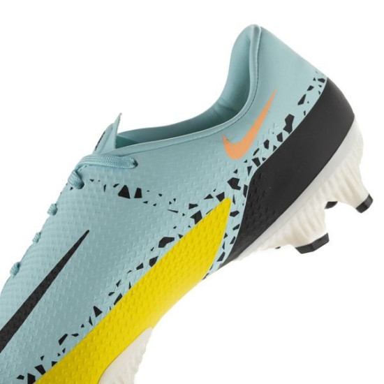 Sepatu Bola Nike Phantom GT 2 Academy MG Lucent Glacier Ice Black Yellow Strike DA4433-407