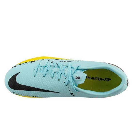 Sepatu Bola Nike Phantom GT 2 Academy MG Lucent Glacier Ice Black Yellow Strike DA4433-407