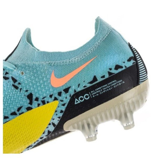 Sepatu Bola Nike Phantom GT 2 Elite AG PRO Lucent Glacier Ice Black Yellow Strike DC0748-407