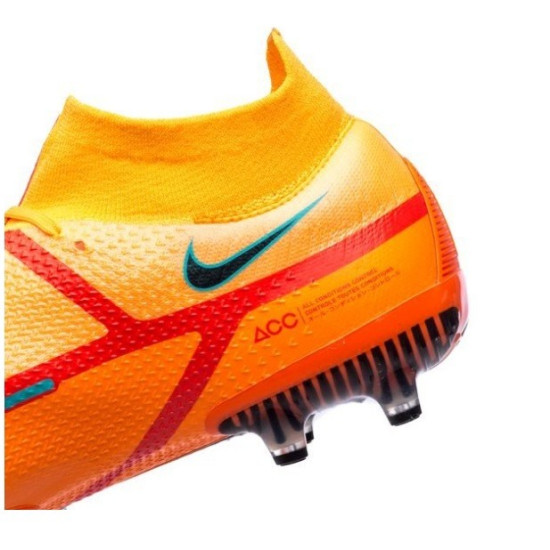 Sepatu Bola Nike Phantom GT 2 Elite DF AG PRO Blueprint Laser Orange Black Total Orange DC0749-808